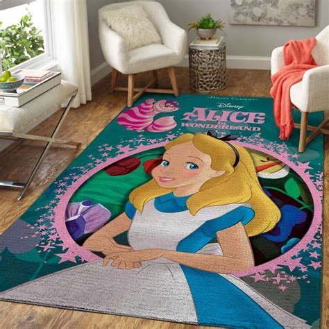 alice in wonderland inspired area rug